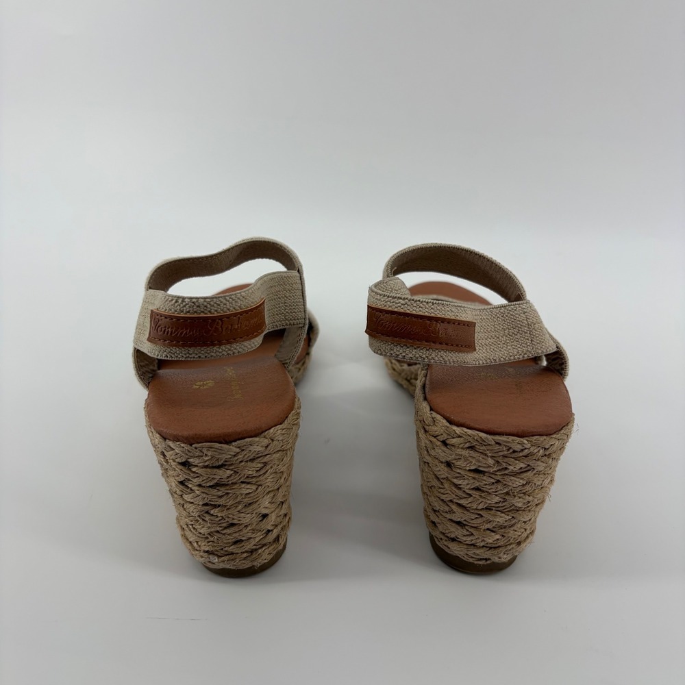 Tommy Bahama Sakura Espadrille Wedge Beige Womens 8.5 M Jute Sandals - Picture 2 of 8